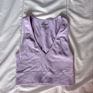 Small purple cropped tank